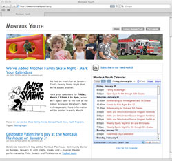Web site for Montauk Youth